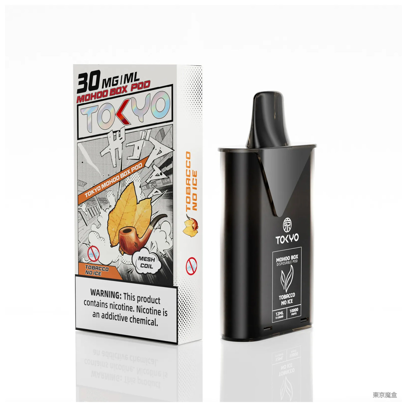 【經典菸草】東京魔盒電子菸煙彈丨12ML大容量、10000口